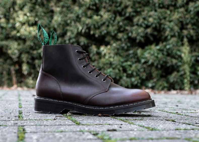 Men Solovair Gaucho Crazy Horse 6 Eye Astronaut Boot 2N2B87