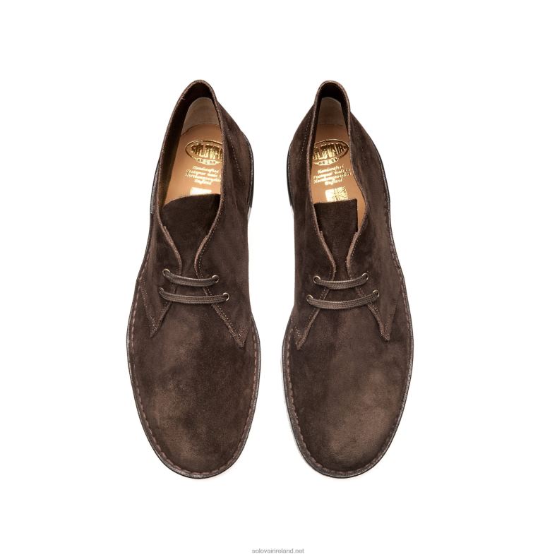 Men Solovair Brown Suede Chukka Boot 2N2B830