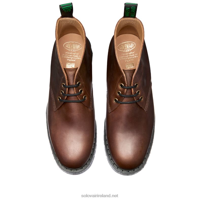 Men Solovair Gaucho Crazy Horse 3 Eye Chukka Boot 2N2B837