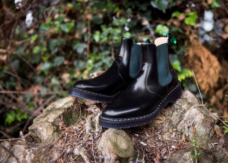 Men Solovair Green & Black Dealer Boot 2N2B851