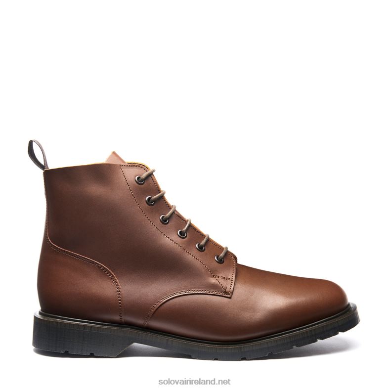 Men Solovair Chestnut 6 Eye Derby Boot 2N2B866