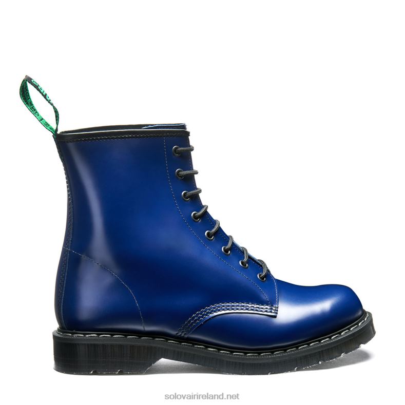 Men Solovair Indigo Blue 8 Eye Derby Boot 2N2B8111