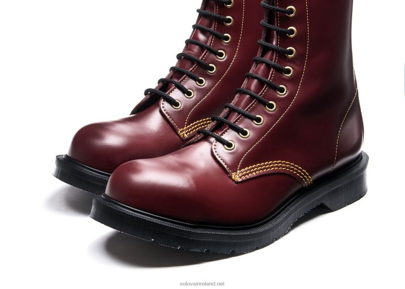 Men Solovair Southerner 11 Eye Steel Toe Derby Boot 2N2B8126