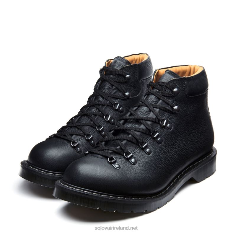 Men Solovair Black Greasy Grain Urban Hiker 2N2B8141