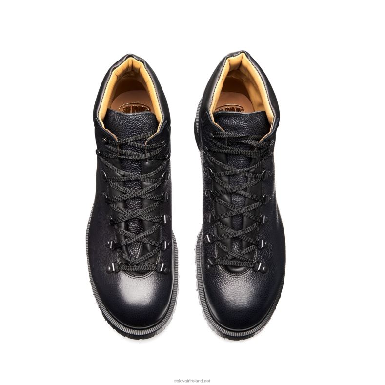 Men Solovair Black Scotch Grain Urban Hiker 2N2B8138