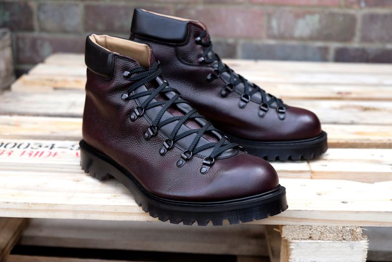 Men Solovair Burgundy Grain Urban Hiker 2N2B8136