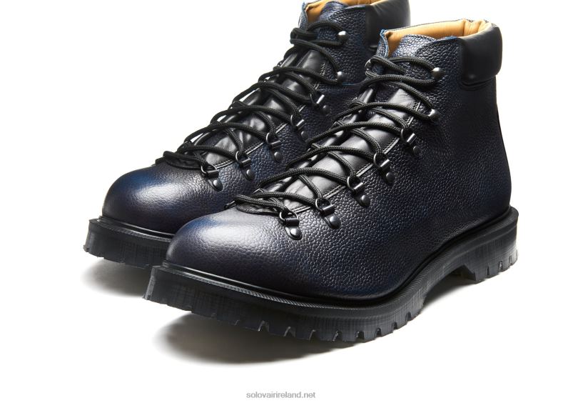 Men Solovair Navy Grain Urban Hiker 2N2B8137