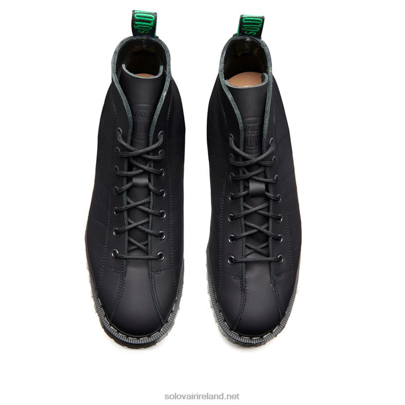 Men Solovair Walsh Black Greasy Rugby Boot 2N2B8140
