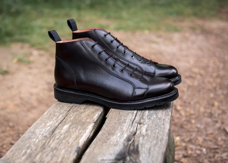 Men Solovair Burgundy Monkey Boot 2N2B8157