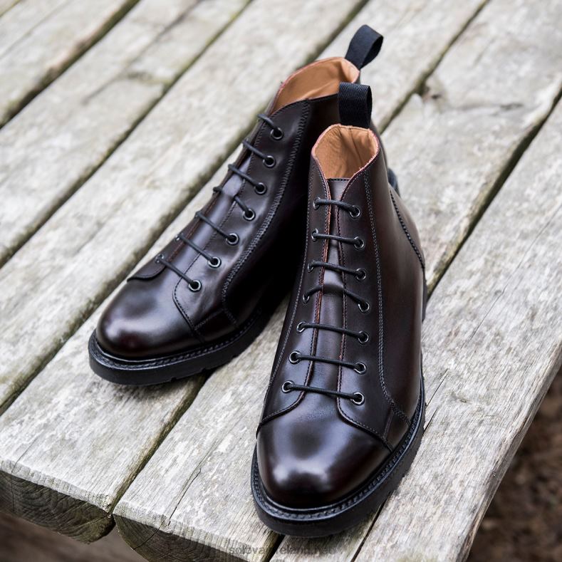 Men Solovair Burgundy Monkey Boot 2N2B8157