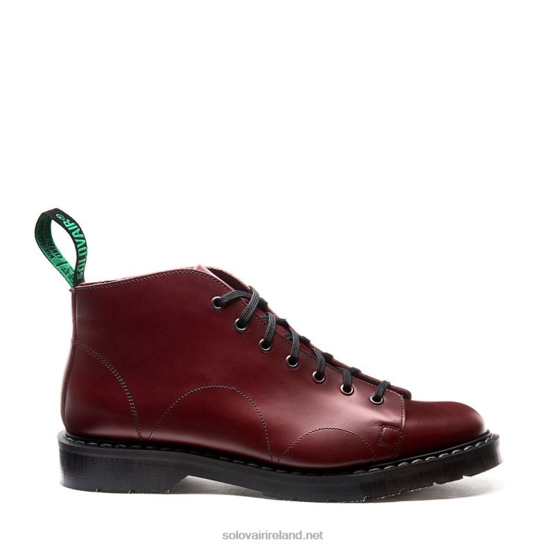 Men Solovair Oxblood Hi-Shine Monkey Boot 2N2B8149
