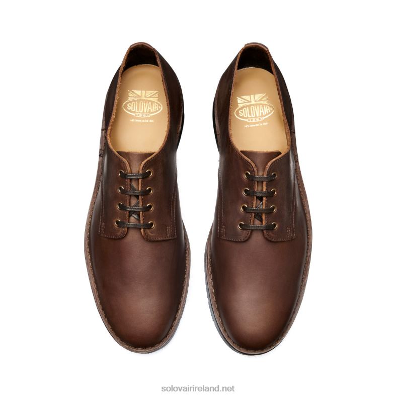 Men Solovair Gaucho Crazy Horse 4 Eye Gibson Shoe 2N2B8197