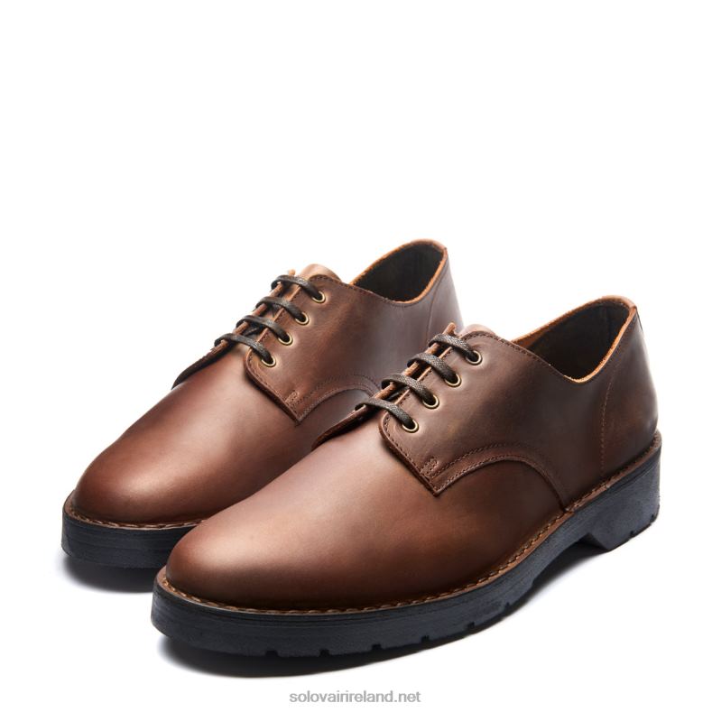 Men Solovair Gaucho Crazy Horse 4 Eye Gibson Shoe 2N2B8197