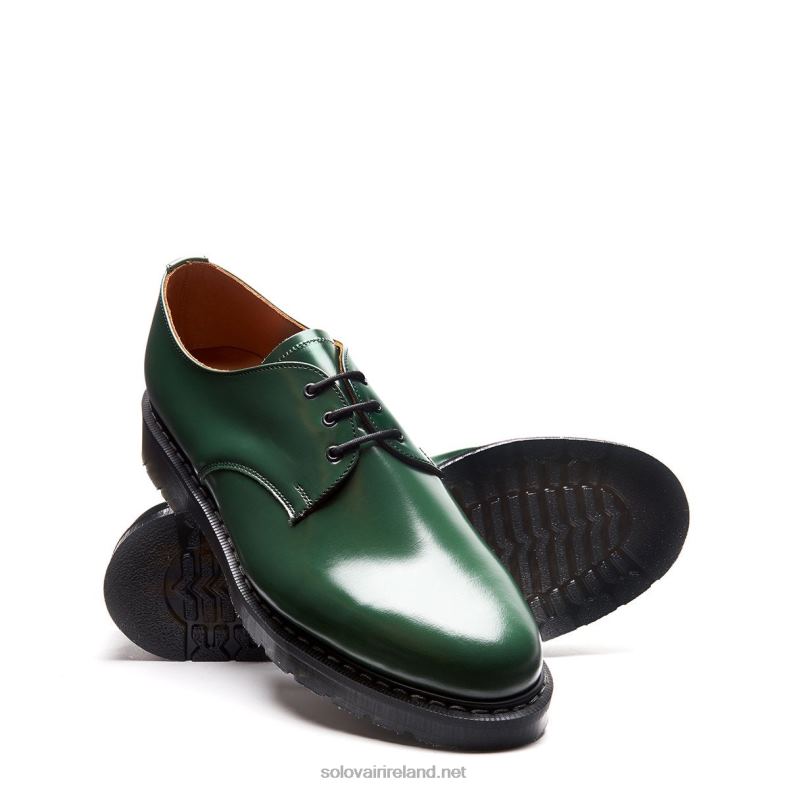 Men Solovair Green Hi-Shine Gibson Shoe 2N2B8182