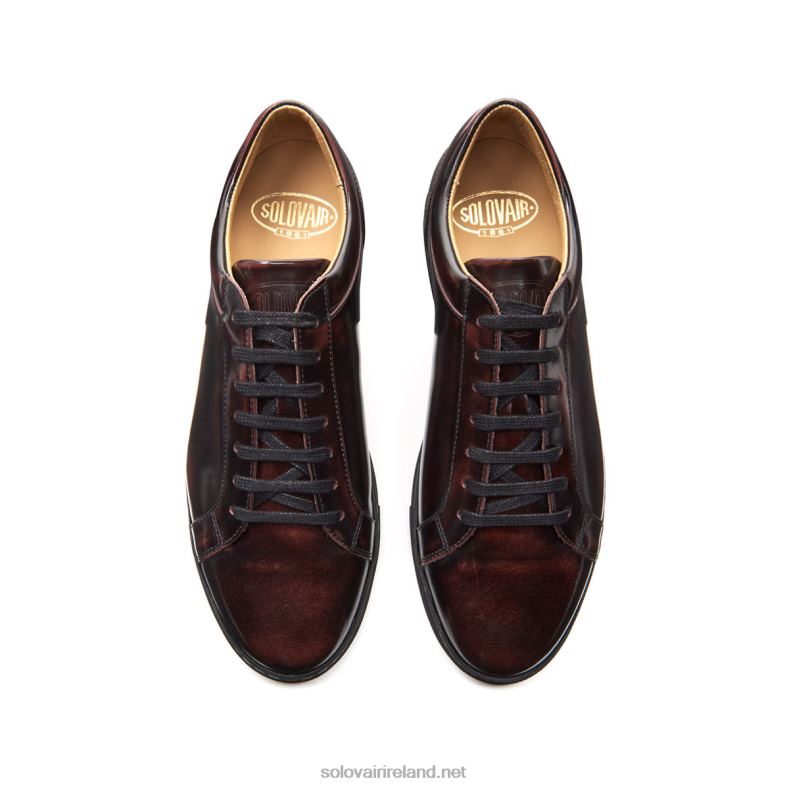 Solovair Burgundy Rub-off Sneaker 070 2N2B8230