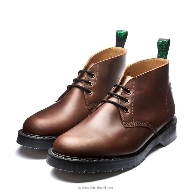 Women Solovair Gaucho Crazy Horse 3 Eye Chukka Boot 2N2B8258