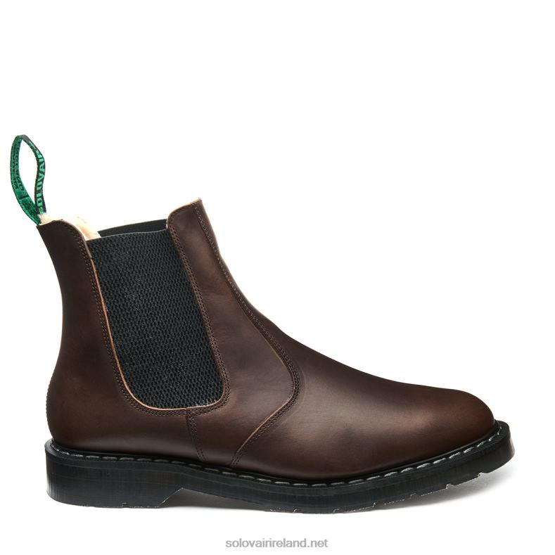 Women Solovair Gaucho Crazy Horse Shearling Lined Dealer Boot 2N2B8269