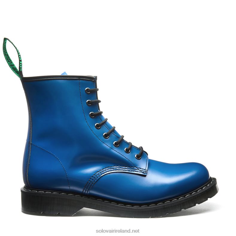 Women Solovair Electric Blue 8 Eye Derby Boot 2N2B8314