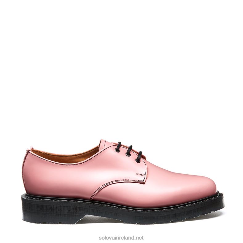 Women Solovair Blush Pink Hi-Shine Gibson Shoe 2N2B8385