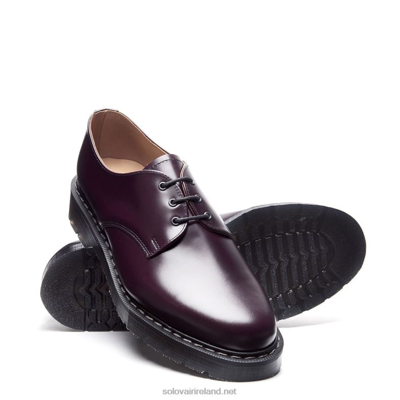 Women Solovair Purple Hi-Shine Gibson Shoe 2N2B8383