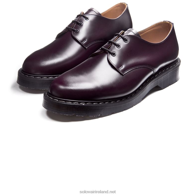 Women Solovair Purple Hi-Shine Gibson Shoe 2N2B8383